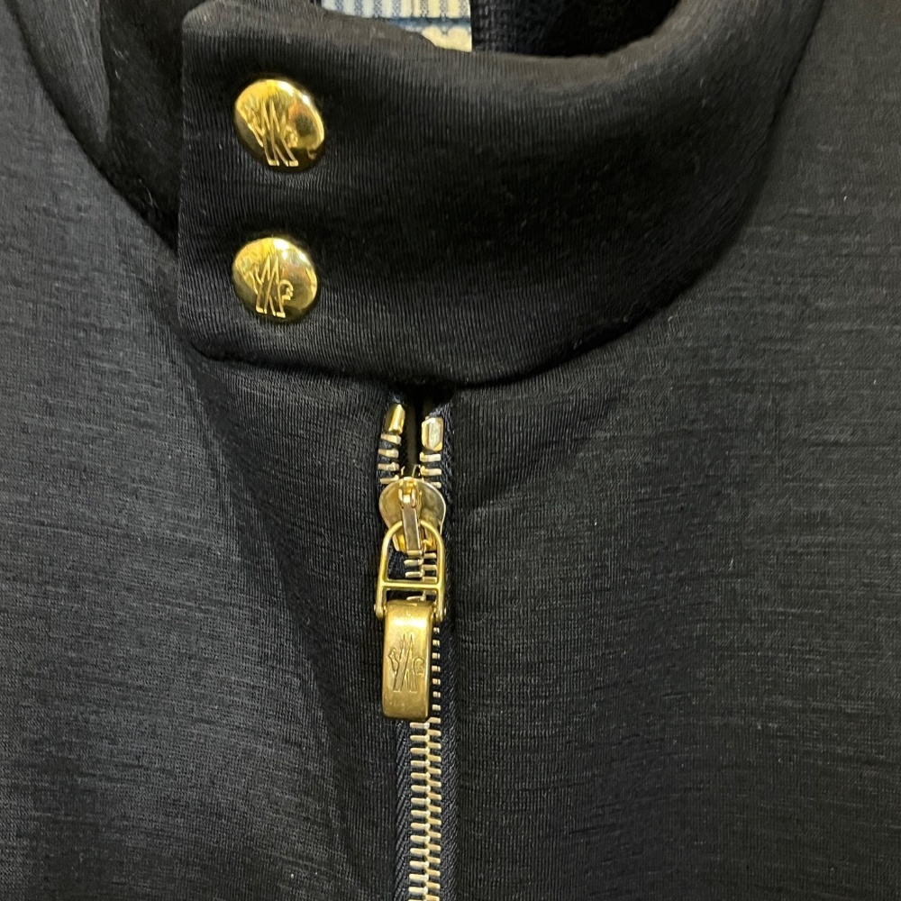 Moncler Gamme Bleu Down Wool Classe 1 Full Zip Jacket - Men's Size 0 - Dark Blue - Picture 3 of 16